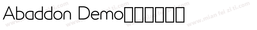 Abaddon Demo字体转换